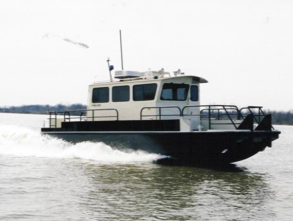  FT Catamaran Workboat (616) | Aluminum Boat Plans &amp; Designs by Specmar